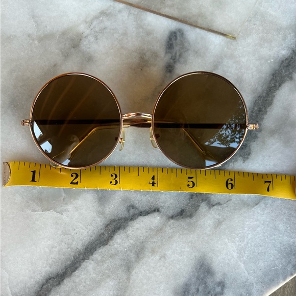Vintage 60’s round sunglasses with gold frames Made in Japan - Picture 12 of 13